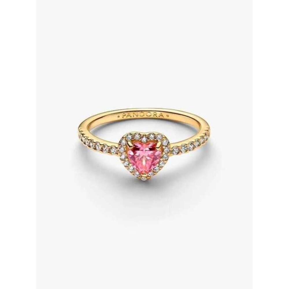 Pandora Elevated Pink Heart Ring - Picture 1 of 4